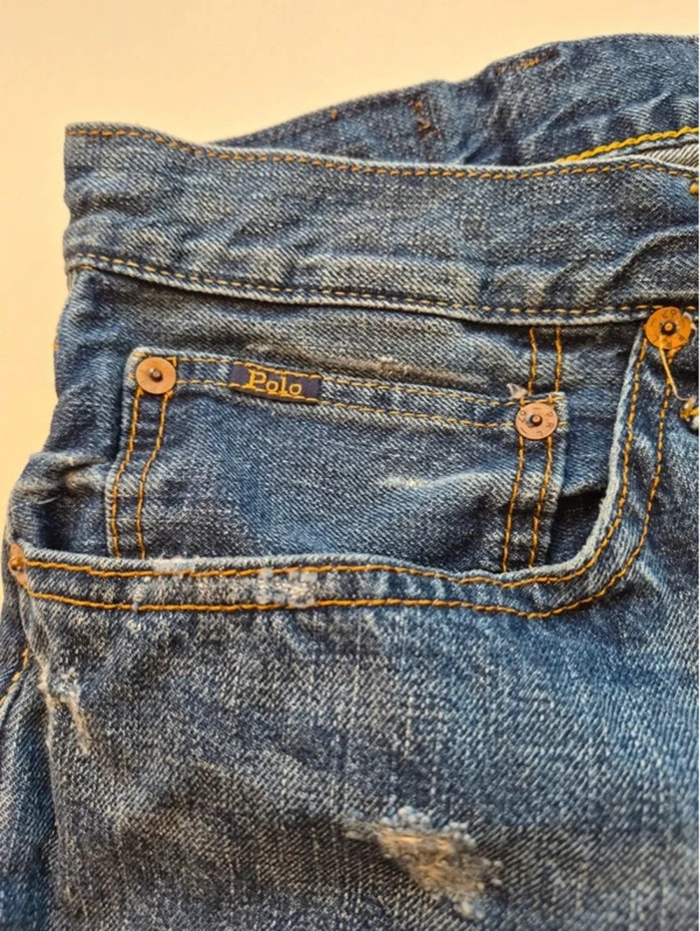 Distressed Ralph Lauren Polo Men's Jeans SWEET